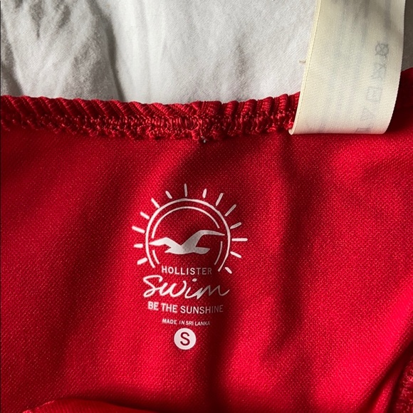 Red Ribbed Hollister Bikini - Picture 2 of 4